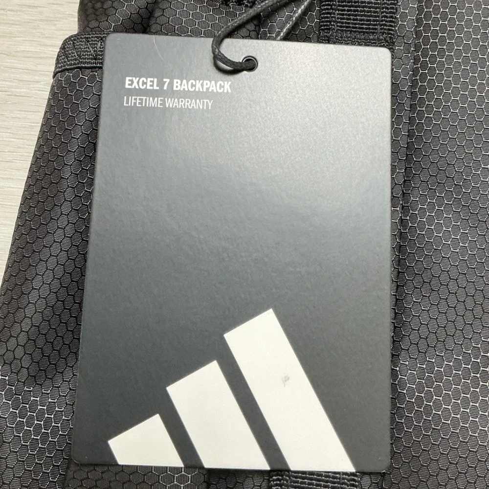 Adidas Excel 7 Backpack Black OSFA New With Tags‎